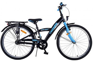 VOLARE Dječji bicikl Thombike, 24", crno-plavi, 3 brzine